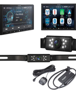 Alpine ILX-W670 7" Digital Multimedia Receiver & License Plate Camera & SiriusXM Tuner