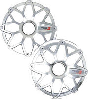 Cerwin Vega SM8FGW RPM Stroker 8" Flush Mount Speaker Grill, White/Stainless Pair