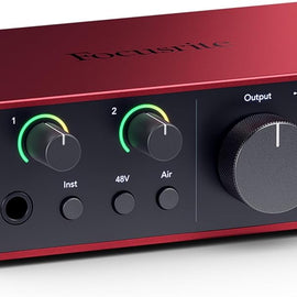 Focusrite Scarlett Solo USB Audio Interface Headphones + Pop Filter + XLR Cable