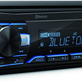 Alpine UTE-73BT In-Dash Digital Media Bluetooth for 1998-UP Harley-Davidson& KIT10 Installation AMP Kit