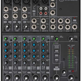 Mackie 802VLZ4 8-channel Ultra Compact Mixer with High-Quality Onyx Preamps with MR DJ XLR Cable 20 Feet and 3.5mm TRS to dual 1/4" TS Stereo Cable