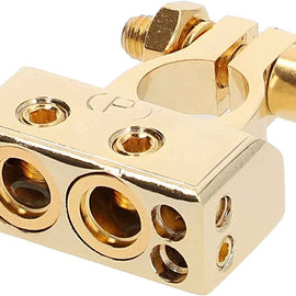 DC Sound DBTG300P 0/2/4/6/8 AWG Gold Single Positive Power Battery Terminal Connectors