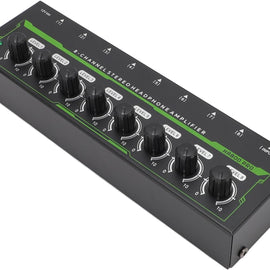MR DJ Microamp HA800PRO Ultra-compact 8-channel stereo headphone amplifier