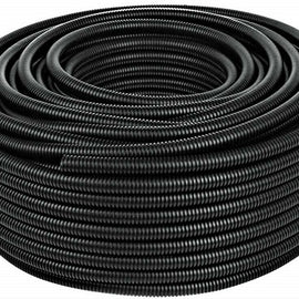 100 Ft 5/8" IN Split Wire Loom Conduit Corrugated Plastic Tubing Sleeve Tube