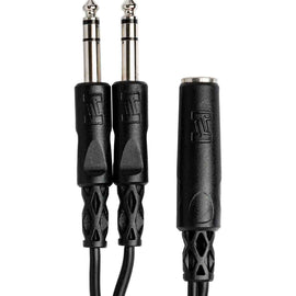Hosa YPP-308, 1/4" TRS Female to Dual 1/4" TRS Male Y Cable