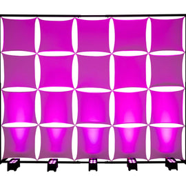 Headliner HL30070 Ventura DJ Backdrop use with uplights for vivid color