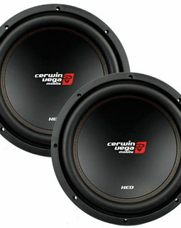 2 Cerwin-Vega XED12V2 1000 Watt 12" Inches Single 2 Ohm Car Audio Subwoofers