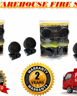 2 Pairs 800 Watt Super Car Stereo Component Dome Tweeters Audio Speakers