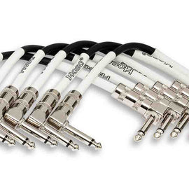 Hosa CPE-606 Right Angle to Right Angle Guitar Patch Cable (6 Pack, 6 Inch)