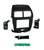 Metra 99-7014B Single/Double DIN Dash Installation Kit - Compatible Fits for Mitsubishi Outlander Sport 2011-2014