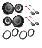 2 Set Kenwood KFC1666S 6.5" speaker Fit Honda 6.5" Or 6.75" Speaker Adapter & Harness