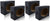 4x Style 6 x 9 Inch Car Audio Speaker Box Enclosures, 4 Speakers