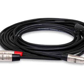 Hosa HMR-010Y Pro Stereo Breakout REAN 3.5 mm TRS to Dual RCA - 10 Feet