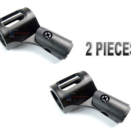 2 PACK Flexible Wireless Microphone Holder SLIDE TYPE HOLDER CLIPS FITS MOST MIC