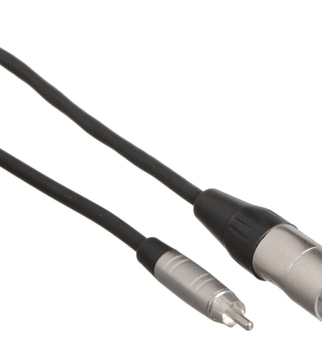 Hosa HRX-0, Unbalanced RCA Male to 3-Pin XLR Male Audio Cable
