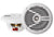 Alpine MRN-S77-LW 600W 7.7" 2 Way Coaxial Marine Speakers with White LED Grilles