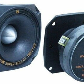 Mr. Dj USA HDT700B 3.5-Inch Titanium Bullet High Compression Tweeter