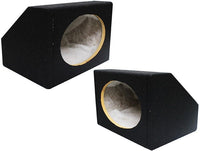 2 Enclosures Box Car Audio Speaker 6X9" Angled/Wedge Thick Real Carpet
