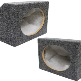 Absolute 6X9PKG MDF Angled Style 6"x9" Gray Car Audio Speaker Box Enclosures