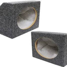 Absolute 6X9PKG MDF Angled Style 6"x9" Gray Car Audio Speaker Box Enclosures