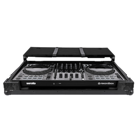 Headliner Pitch Black Flight Case for Pioneer DJ DDJ-FLX10 with Laptop Platform and Wheels