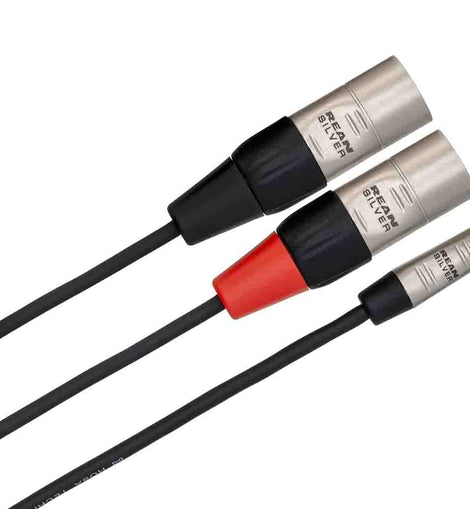 Hosa HMX, 3.5mm TRS Male to Dual XLR Male Pro Stereo Breakout Cable