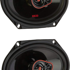 6 Pairs Cerwin-Vega H7683 HED Series 6" x 8" (5" x 7") 3-Way Coaxial Car Speakers