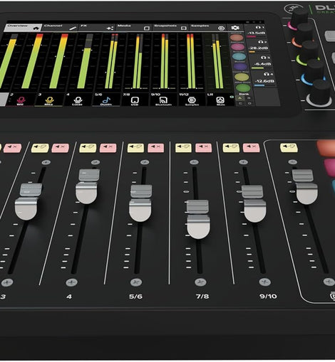 Mackie DLZ Creator Adaptive Digital Mixer for Podcasting, Streaming and YouTube with User Modes, Mix Agent Technology, Auto Mix, Onyx80 Mic Preamps