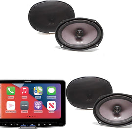 Alpine ILX-F509 Halo9 9" Multimedia Receiver, 2 Pairs SXE-6926S 6x9 Speakers