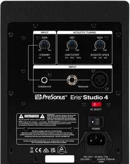 PreSonus Eris Studio 4 4.5-inch 2-Way Active Studio Monitors with EBM Waveguide