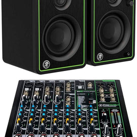 Mackie Bundle with CR3-X Studio Monitor - Pair + ProFX10v3 10-channel Mixer with USB and Effects