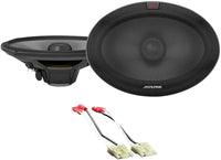 Alpine R2-S69 600W 6x9" Speakers 72-1002 Harness Fit 1984-02 Jeep Dodge Cherokee Vehicles