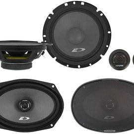 Alpine SXE-1726S 6-1/2" 220W +SXE-6926S 6x9" 280W Car Coaxial Speakers