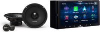 Alpine iLX-W670 Digital Multimedia Receiver + DM-65C-G 6.5" Component Bundle