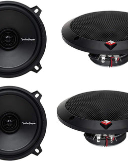 2 Pairs of Rockford Fosgate Prime R1525X2 160W Peak (80W RMS) 5-1/4" 2-Way Prime Series Coaxial Car Speakers - 4 Speakers + 100FT Speaker Wire + Free Phone Holder