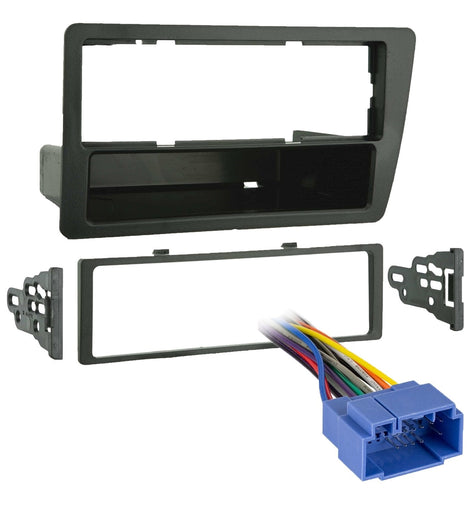 Metra 99-7899 Single DIN Dash Kit + HO7801 Wire Harness Fit 01-05 Honda Civic