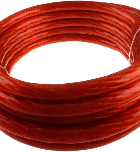 20' FT 4 GAUGE GA AWG RED WIRE CABLE POWER GROUND PRIMARY AMP FLEXIBLE