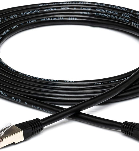 Hosa CAT-610BK Cat 6 Ethernet Cable - 10 Foot