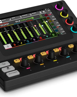 Mackie DLZ Creator XS Adaptive Digital Mixer for Podcasting, Streaming and YouTube with User Modes, Mix Agent Technology, Auto Mix, Onyx80 Mic Preamps