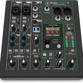 Mackie ProFX6v3+ Series 6-Channel Analog Mixer for Studio-Quality Recording and Live Streaming With Enhanced FX, USB Recording Modes and Bluetooth