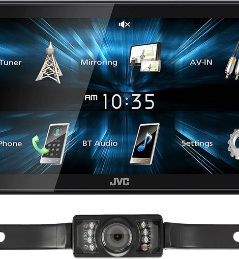 JVC KW-M180BT Bluetooth Car Stereo Receiver with USB Port 6.75