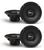 2 Pairs Alpine EL-E65-G 6.5" Coaxial 2-Way Speaker 160W
