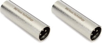 2 Hosa GXX-144 XLR Male to XLR Male Coupler