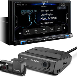 Alpine INE-W987 Digital Media Navigation Receiver DVR-C320R Windshield Mount Dashcam