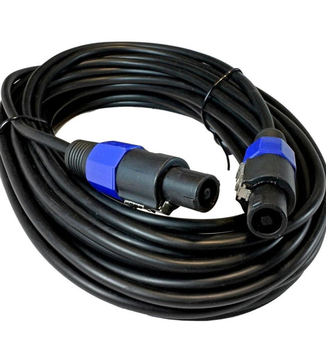 MR DJ CSMSM25 25' PRO PA DJ Speakon Male to Speakon Male Speaker Cable