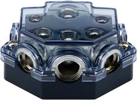 Absolute PD-150C 0-2-4 Gauge 1 in 5 Ways Out Power Splitter Distribution Block