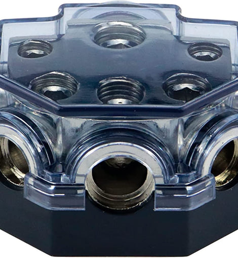 Absolute PD-150C 0-2-4 Gauge 1 in 5 Ways Out Power Splitter Distribution Block