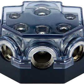 2 Absolute PD-150C 0-2-4 Gauge 1 in 5 Ways Out Power Splitter Distribution Block