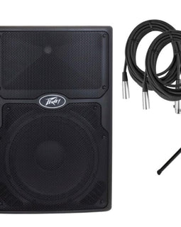 2 PVXP12 Bluetooth DSP 12" 980W Powered Speaker + Stand+ XLR Cable