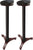 Ultimate Support MS-100R MS Series Professional Column Studio Monitor Stands with Adjustable Angle and Axis, Acoustic Foam Platform, and Three Internal Channels - Black
